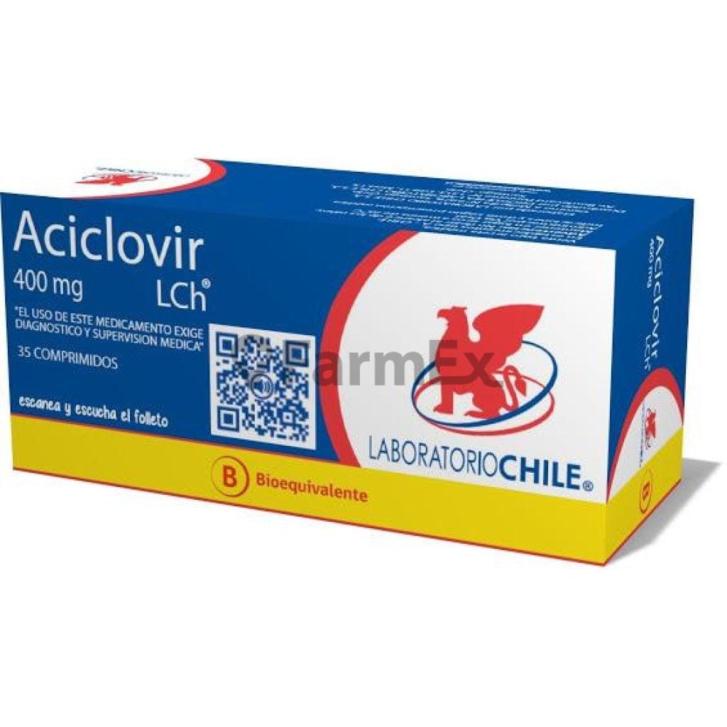 Aciclovir 400 mg x 35 comprimidos Farmex-Pluxee-Persistente
